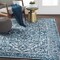 Tiwari Home 6'7" x 9' Rustic Sky Blue Persian Rectangular Machine Woven Area Rug